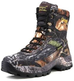 Czen Herren Militärstiefel, Wasserdichte Armee Kampfstiefel Taktische Sicherheitsschuhe, Outdoor rutschfeste Wüstenwanderstiefel, Camouflage Jagd Arbeitssicherheitsschuhe (BLACK,41) von Czen