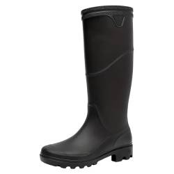 DACONGMING Gummistiefel Herren Arbeitsstiefel Herren Gummistiefel Herren Halbhoch Anti-Rutsch Mode PVC Schwarz Chelsea-Stiefel, Gummistiefel Herren Grundlegend Wasserdicht Atmungsaktiv Stiefeletten von DACONGMING