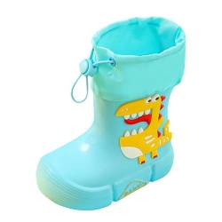 DACONGMING Gummistiefel Kinder Hohe wasserdichte Regenstiefel für Jungen und Mädchen Kinder Regen Stiefel Gummistiefel Kinder Regenschuhe Bequeme Einfarbig/Cartoon-Druck Kinder Regen Stiefel von DACONGMING