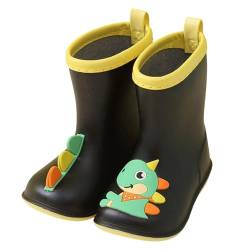 DACONGMING Gummistiefel Kinder Hohe wasserdichte Regenstiefel für Jungen und Mädchen Kinder Regen Stiefel Gummistiefel Kinder Regenschuhe Bequeme Einfarbig/Cartoon-Druck Kinder Regen Stiefel von DACONGMING