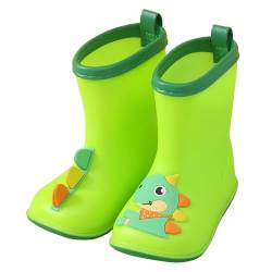 DACONGMING Gummistiefel Kinder Hohe wasserdichte Regenstiefel für Jungen und Mädchen Kinder Regen Stiefel Gummistiefel Kinder Regenschuhe Bequeme Einfarbig/Cartoon-Druck Kinder Regen Stiefel von DACONGMING