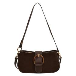 DAMAIAZG Damen PU-Umhängetasche, stilvolle Umhängetasche, große Kapazität, kleine quadratische Tasche, Haspenverschluss, einfache Umhängetasche, Outdoor-Reisetasche von DAMAIAZG