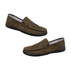 DEARMAMY 1 Paar Herren Slip On Schuhe Freizeit Herrenschuhe Anti Rutsch Herrenschuhe Herren Freizeit Slipper Schuh Lässiger Herrenschuh Herren Freizeitschuhe Herren Klassiker von DEARMAMY