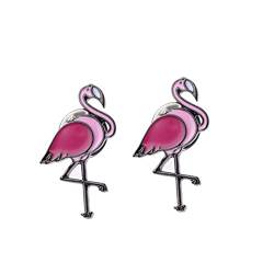 DEARMAMY 2 Stück Flamingo Broschen Im Cartoon Stil Anstecknadeln Aus Legierung Farbenfrohes Bekleidungszubehör Für Modebewusste Frauen Ideal Für Taschen Kleidung Oder Hüte von DEARMAMY