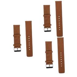 DEARMAMY 3St Gurt weible the female funky apfelding die details Uhrenarmbänder Männer digital Herrenuhren Smartwatch-Armbänder Retro-Uhrenarmband Austausch des Armbandes Echtes Leder Brown von DEARMAMY