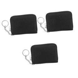 DEARMAMY 3St Organkarteninhaber Geldbörse Card Sleeves reißverschluss karteikarten Halter kartenset Zip Kreditkarte Brieftasche für Kartenhalter Brieftasche Kartenhalter Echtes Leder von DEARMAMY