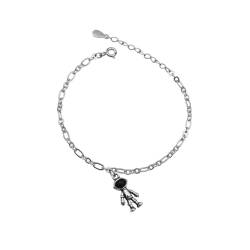 DEARMAMY Damenarmband Kettenarmband Modische Armbänder Diamantarmbänder Für Damen Armreifen Für Damen Sterling Antik Armband Trendige Armbänder Für Damen Mädchenarmband Silber von DEARMAMY