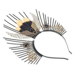 DEARMAMY Heiligenschein Unserer Lieben Frau Hochzeitskopfschmuck für die Braut Haarschmuck Hexenkostüm Hochzeit Stirnband haarband Haarbänder Exquisites Stirnband Party-Kopfschmuck Plastik von DEARMAMY