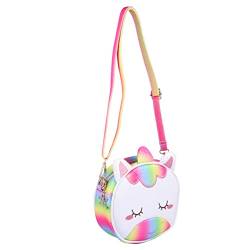 DEARMAMY Kreative PU Einhorn Umhängetasche Für Entzückende Schultertasche Mit Verstellbarem Gurt Ideal Für Freizeit Schule Und Ausflüge Geschenkidee Für ädchen von DEARMAMY