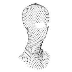 DEARMAMY Netzhaube Haarschal Stirnband Kopfschmuck-abdeckung Mesh-haarschmuck Kopftuch Zur Dekoration Strass-kopfschmuck Strass-kopfbedeckung Frauen Kopftuch Netz-kopftuch Seil von DEARMAMY