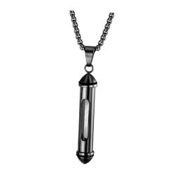 DEARMAMY Urne Halskette Urnenkette für Asche Einäscherungskette für Asche damenhalskette men's necklaces halstuch herren Gedenkkette Urnenschmuck für menschliche Asche Urnenkette für Männer von DEARMAMY