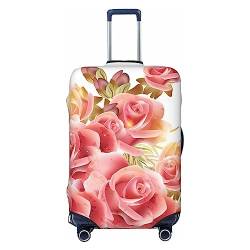 DEHIWI Blossom Gepäckabdeckung, staubdicht, Reisekoffer-Abdeckung, Reißverschluss, Koffer-Schutz, passend für 45,7-81,3 cm Gepäck, Schwarz , S von DEHIWI