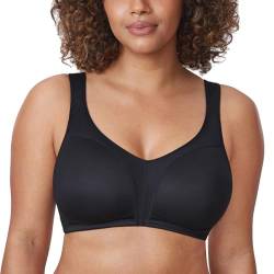 DELIMIRA Damen Minimizer BH ohne Bügel Große Größen Bequemer Seamless BHS Vollschalen Ungefüttert Schwarz 80F von DELIMIRA