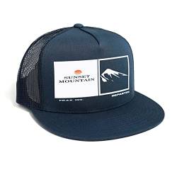 DEPARTED Herren Mesh Trucker Hat mit Print/Motiv - Snapback Cap - No. 336, Coastal Navy von DEPARTED