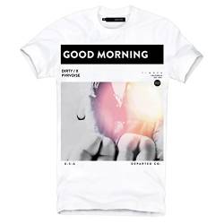 DEPARTED Herren T-Shirt mit Print/Aufdruck 3742-020 - new fit Größe XL, white von DEPARTED