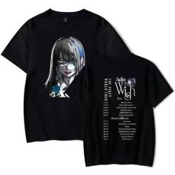 DGSGSWTT ADO Wish Tour 2024 Bedrucktes T-Shirt Kurzarm Unisex Casual Top Rundhals, Schwarz , L von DGSGSWTT