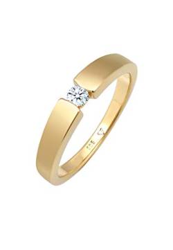 DIAMORE Ring Damen Verlobung Diamant (0.10 ct.) in 585 Gelbgold von DIAMORE