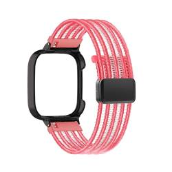 DINGK Armband für Redmi Watch 3 Uhrenarmband Geflochtenes Nylon Verschleißfest Atmungsaktives Outdoor Sport Ersatzarmband Armband Kompatibel mit Redmi Watch 3 (A) von DINGK