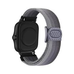 Sport Armband für Amazfit GTS 2 Mini/GTS 2E Band Weiches Elastisch Nylon mit Druckknopf Ersatzarmband Kompatibel mit Amazfit GTS 2 Mini/GTS 2E Armband (F) von DINGK