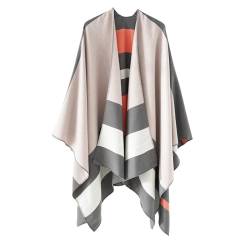 DINSOAVR Schals und Schals, übergroßer Pullover, eleganter Poncho, stilvolle Gittermuster, Cardigan, Schals für Partys und lässige Outfits von DINSOAVR