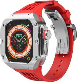 DJDLFA Uhrengehäuse aus Titanlegierung und Uhrenarmband, Upgrade-Kit, für Apple Watch Ultra 2, 49 mm, RM-Stil, Herren-Ersatzband mit Metallrahmen, For Ultra 2, Achat von DJDLFA