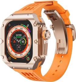 DJDLFA Uhrengehäuse aus Titanlegierung und Uhrenarmband, Upgrade-Kit, für Apple Watch Ultra 2, 49 mm, RM-Stil, Herren-Ersatzband mit Metallrahmen, For Ultra 49mm, Achat von DJDLFA