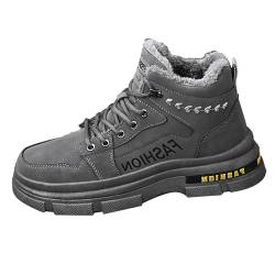 Trekkingschuhe Herren Wasserdicht Winter Boots Men Herren Sicherheitsschuhe Sicherheitsschuhe mit Dämpfung Winter Sicherheitsstiefel Herren Wasserdichte Schuhe Herren Winter Arbeitsschuh Wasserdicht von DKLOVIFU