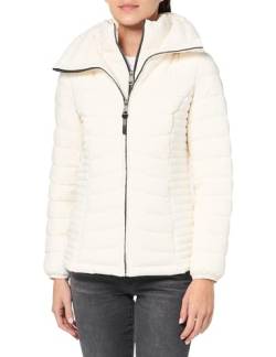 DKNY Damen Leichter Puffer mit Latz vorne Fleecejacke, Perle (Pearl), L von DKNY