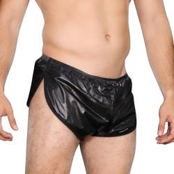 Herren Extreme Laufshorts 100% Nylon 1" Kurze Hosen Schwarz XL von DLSMDOUS