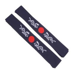 DOITOOL 2St Bushido-Stirnband Samurai-Hut Kleidung für Herren-Outfits Haargummi Krawatten für Männer Karate-Stirnband Männer Stirnband Cosplay Kochmütze Haarseil Taschentuch Fitness Sushi von DOITOOL