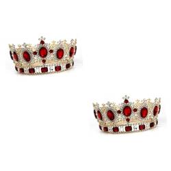 DOITOOL 2St Haarspangen Haarklammer Haarnadeln Haarspulen Braut Diademe für haarschmuck Tiara Brautkrone Braut Haarspange Braut Haarband Hochzeit Kopfbedeckung Stirnband Kind von DOITOOL