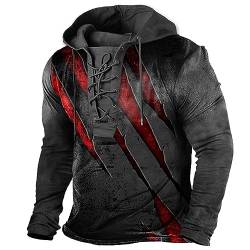 DRALOFAO Herren Sweater Fleece Slim Hoodies Men Winter Longsleeve Baumwolle Sweatshirts Langarm Black Schwarz Hoody Kapuzenpullover Jacke Sweatjacke Kapuzenshirt Meskie, Herren Pullover Herren von DRALOFAO