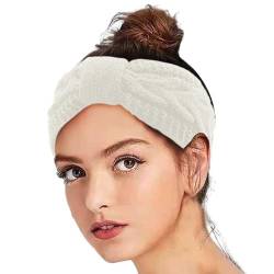 Winter Stirnband Damen Kostüm Strick Stirnband Hair Fleece Accessoires Laufen Haarband Blumen Joggen Merinowolle Weihnachts Haarschmuck Haarreifen Headbands, Haarband Kosmetik von DRALOFAO