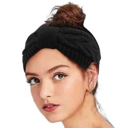 Winter Stirnband Damen Strick Beauty Haarschmuck Herbst Warm Fleece Kopftuch Haarband Kostüm Cozy Weihnachts Hair Stirnband Headbands Kopftuch, Haarband Damen von DRALOFAO