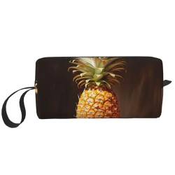 DRTGEDS Kosmetiktasche für Damen, Ananas-Malerei, kleine Make-up-Tasche für Geldbörse, Make-up-Tasche, Reise-Make-up-Tasche mit Reißverschluss, Ananas-Malerei2, Einheitsgröße von DRTGEDS