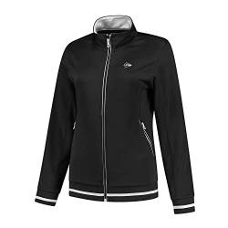 Dunlop Damen Sport Tennis Jacke – Club Line, Knitted Jacket, Schwarz von DUNLOP