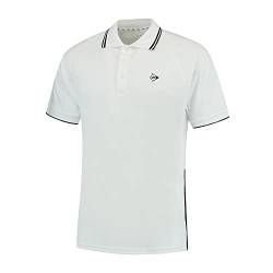 Dunlop Herren Sport Tennis Polo – Club Line, Weiß von DUNLOP