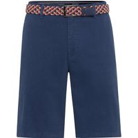 DUNMORE Chino-Bermuda, Diagonaltaschen, Gürtel, für Herren, blau, 40 von DUNMORE