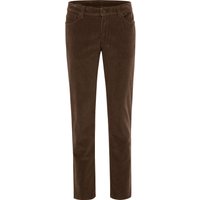 DUNMORE Cordhose, 5-Pocket-Style, für Herren, braun, 34/32 von DUNMORE