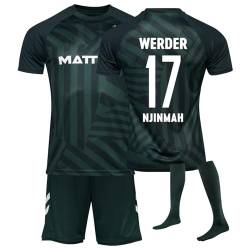 DUOROUPUTAO Werder Bremen Fussball Trikot Kinder und Erwachsene Set, Werder Bremen Trikot Fussball Jungen socken Shorts Set, 23/24 Fußball Trikot Kinder und Erwachsene T-Shirt Shorts und Socken von DUOROUPUTAO