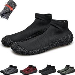 Willfeet Sockenschuhe, Barfuß-Socken, langlebig, leicht, rutschfest, Barfußsockenschuhe, Schwarz , 38 EU von DURAGS