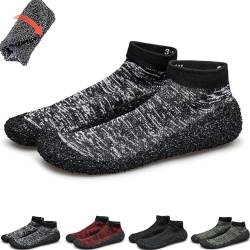 Willfeet Sockenschuhe, Barfuß-Socken, langlebig, leicht, rutschfest, Barfußsockenschuhe, grau, 39 EU von DURAGS