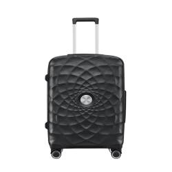 DWZXL Koffer Trolley-Koffer mit Aluminiumrahmen, Universalräder, 24-Zoll-Trolley-Koffer, 26-Zoll-Koffer for Männer und Frauen Koffer Hartschale(Black,28in) von DWZXL