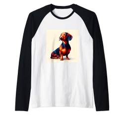 Dackel Shirt Weiner Dog Mom Dad Love Doxie Puppy Cute Tee Raglan von Dachshund Gifts and Doggie Shirts
