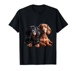 Dackel Shirt Weiner Dog Mom Dad Love Doxie Puppy Cute Tee T-Shirt von Dachshund Gifts and Doggie Shirts