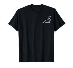 Dackel Dackelhund Silhouette line art Hund lustig T-Shirt von Dackel Geschenke & Kleidung