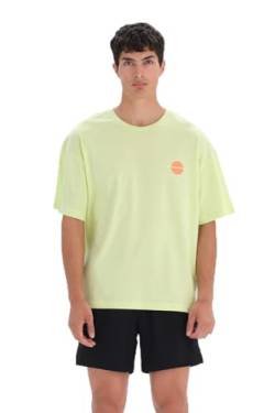 Dagi Men's Light Green Short Sleeve Crew Neck View Regular T-Shirt, Light Green,XXL von Dagi
