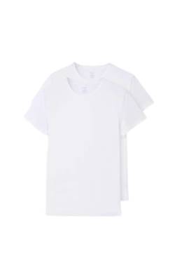 Dagi Men's White 2 Pack Slim Fit Crew Neck Short Sleeve T-Shirt, White,M von Dagi