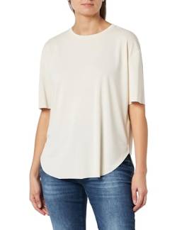 Dagi Women's Ecru Long Sleeve U-Neck Regular T-Shirt, Ecru,L von Dagi