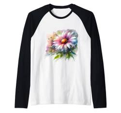 Gänseblümchen-Grafikdruck Mädchen Raglan von Daisy Flower Summer Gifts Store